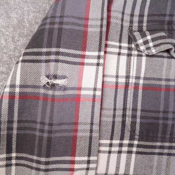 Eddie Bauer Classic Fit Plaid XL Multicolor Long Sleeve Collared Flannel Shirt - Picture 6 of 10